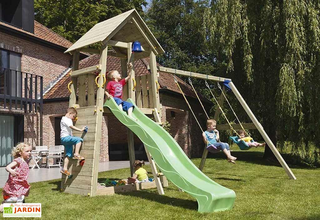 Aire De Jeux Belvedere En Bois Autoclave Avec Toboggan Portique Blue Rabbit Aire De Jeux Belvedere En Bois Autoclave Avec Toboggan Portique Blue Rabbit