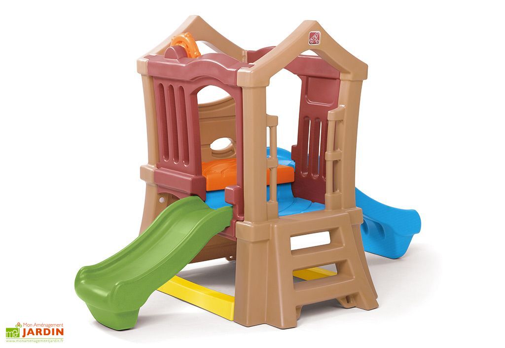Aire De Jeux Pour Enfants Play Up 2 Toboggans Mur D Escalade Step2