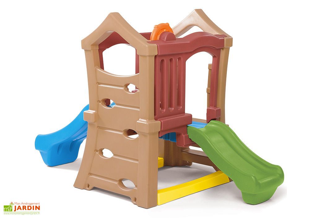 Aire De Jeux Pour Enfants Play Up 2 Toboggans Mur D Escalade Step2