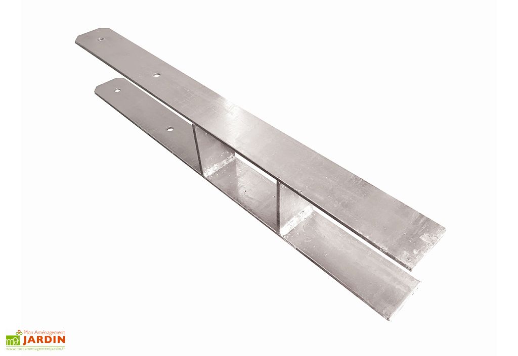 Ancrage pour Poteaux en Acier 9 x 9 cm Karibu