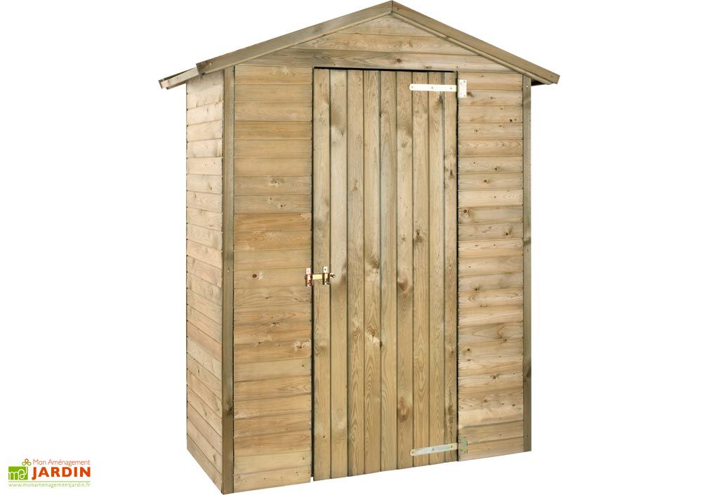 Armoire De Jardin Bois Merina 175x83x215 Jardipolys