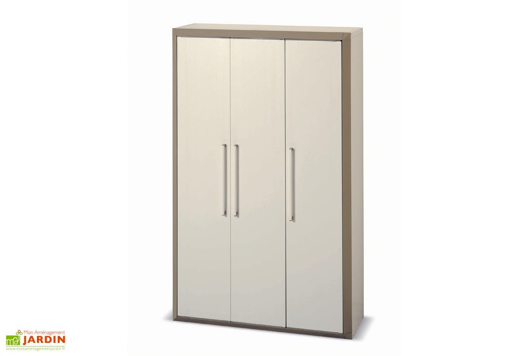 Armoire de Rangement Résine Haute Modulable 3 portes Prestige Garofalo.
