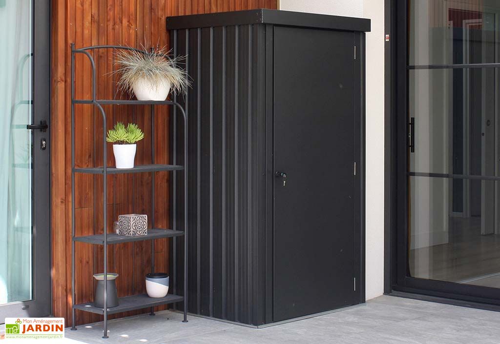 Armoire Jardin AXI Hector Premium 1300L - Acier Galvanisé, Toit Incliné - Avec Serrure - 6