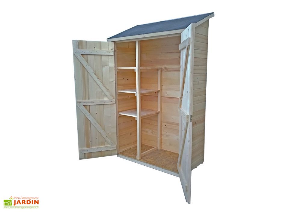 Armoire De Rangement Bois 16mm 125 X 65 X 206 Cm Habrita