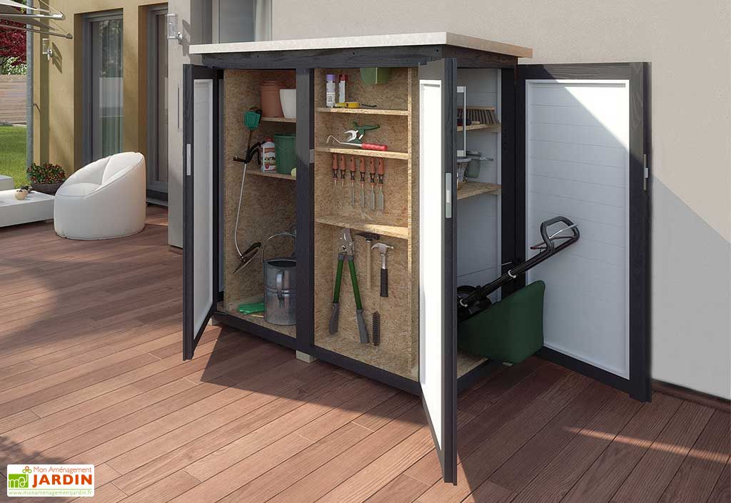Armoire de jardin en bois d’épicéa 1,2 m² Weka