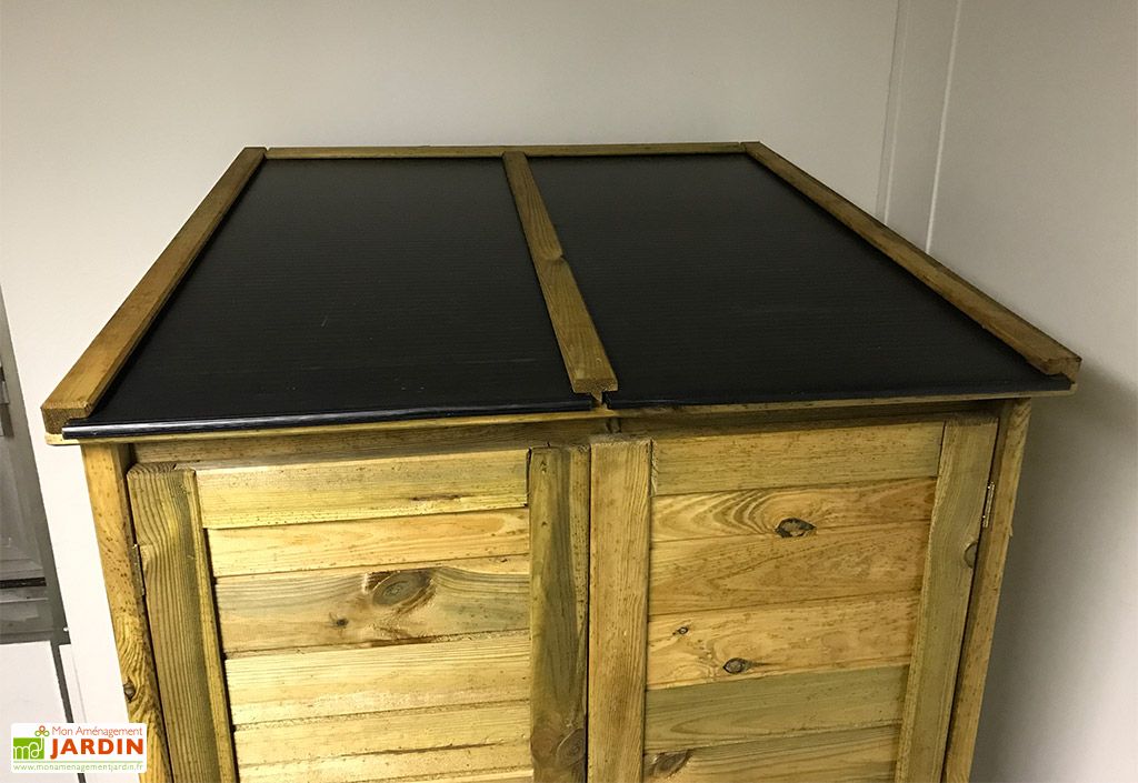 Armoire De Jardin Bois De Pin Traite Trocadero 1500 90 X 182 5 Cm
