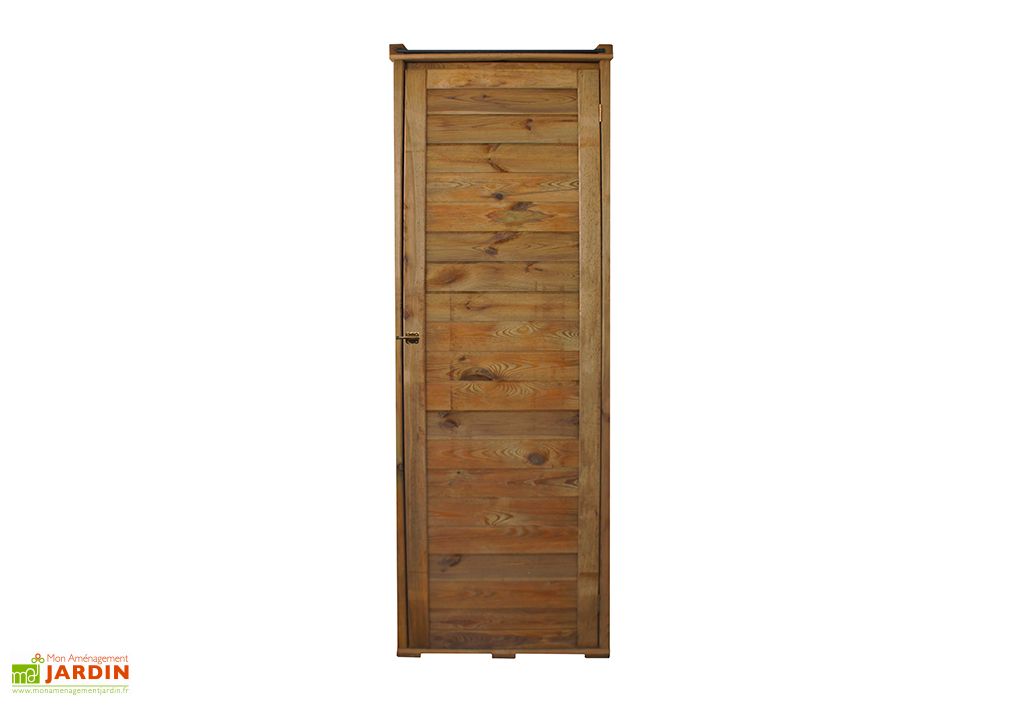 Armoire De Jardin En Bois De Pin Traite Trocadero 500 65 X 182 Cm