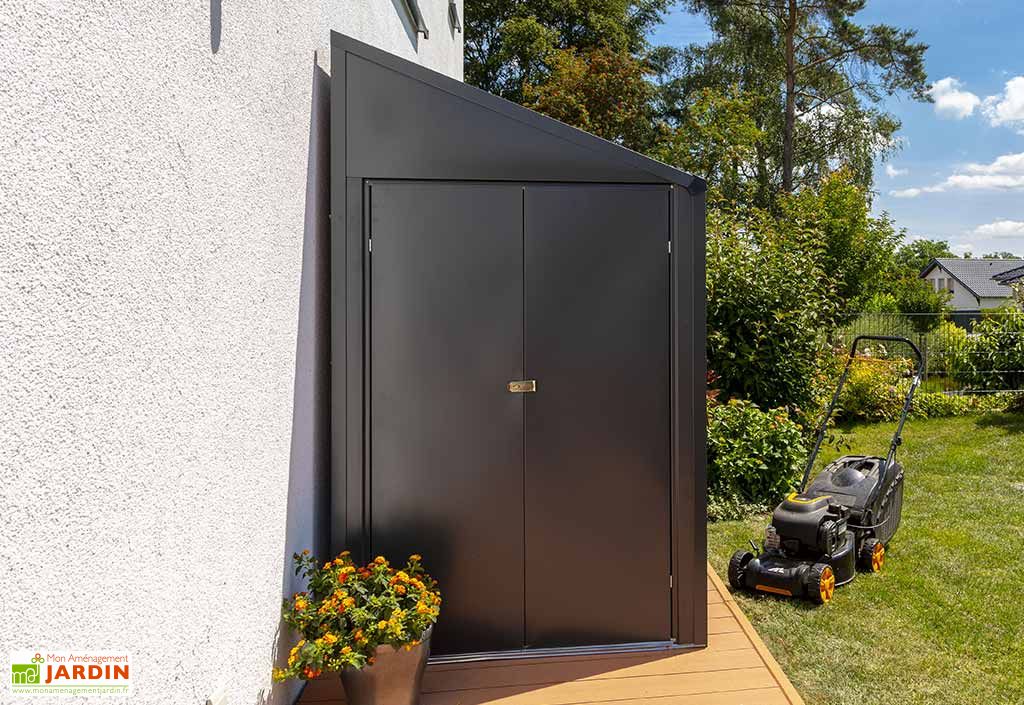 Armoire de Jardin en Acier Galvanisé 124 x 203 cm