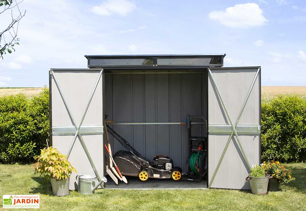 Armoire de Jardin en Acier Galvanisé 254 x 130 cm Spacemaker