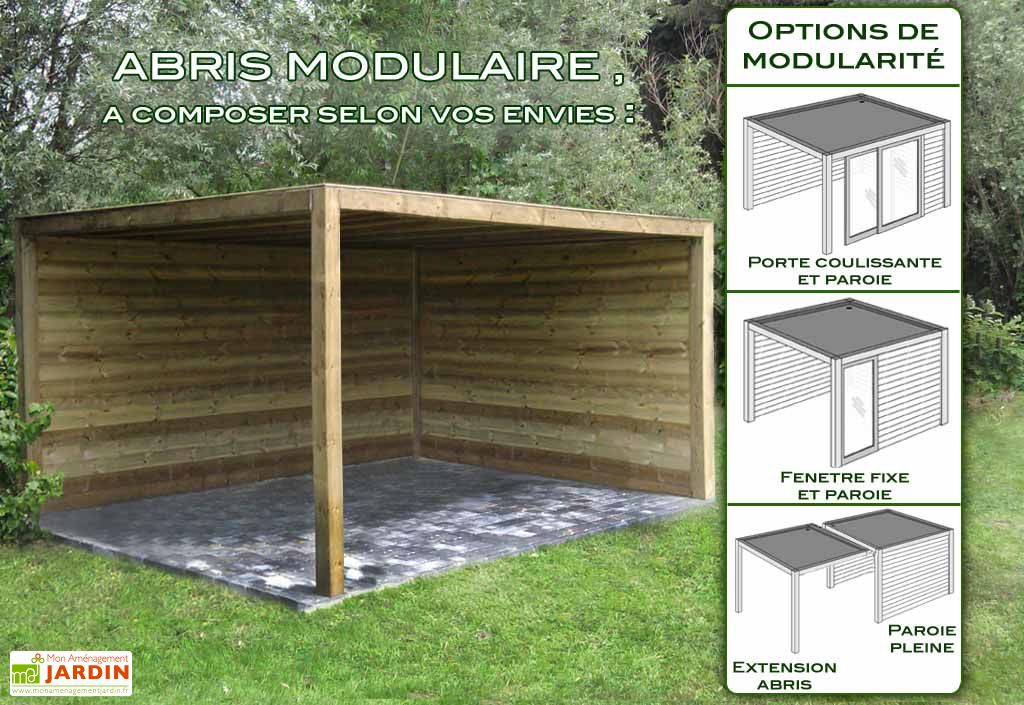 Abri De Jardin Bois Exterior 400x300x230 Gardival