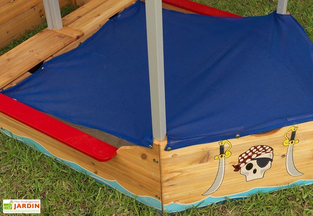 Bac A Sable En Bois Bateau De Pirate 200 Cm Kidkraft