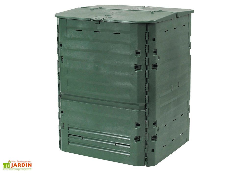 composteur thermo king bac en polypropylene couvercle vert 900 l garantia