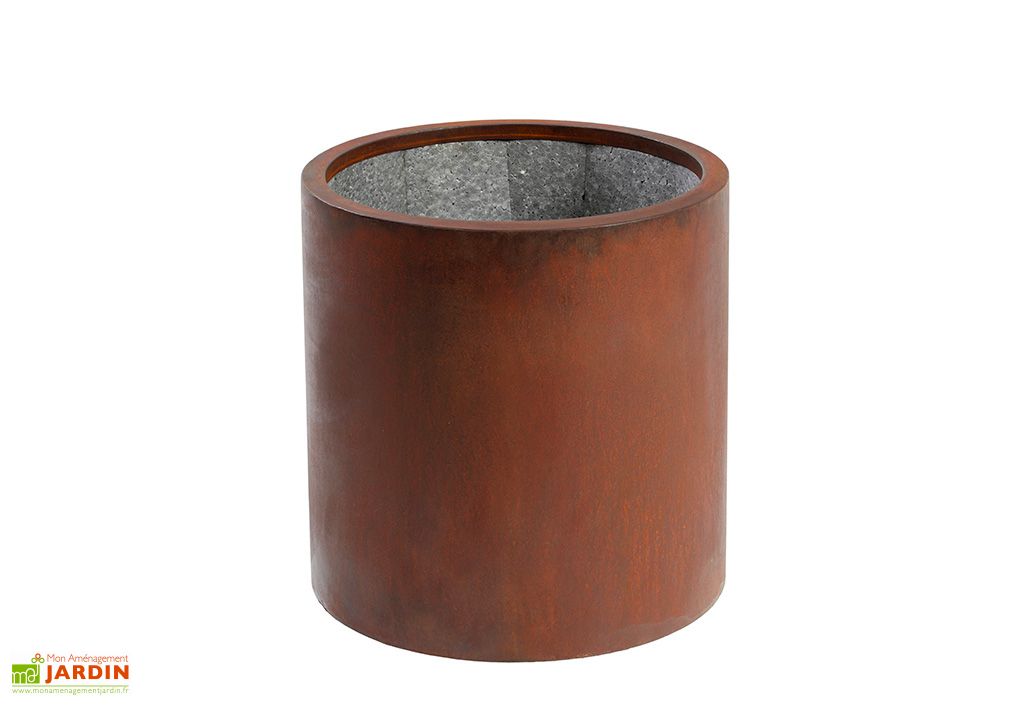 Bac A Fleurs En Acier Corten 28 X 40 Cm Huugy Etat pour le fond , 10 a 12 morceaux de 35cm (suivant. bac a fleurs en acier corten 28 x 40 cm