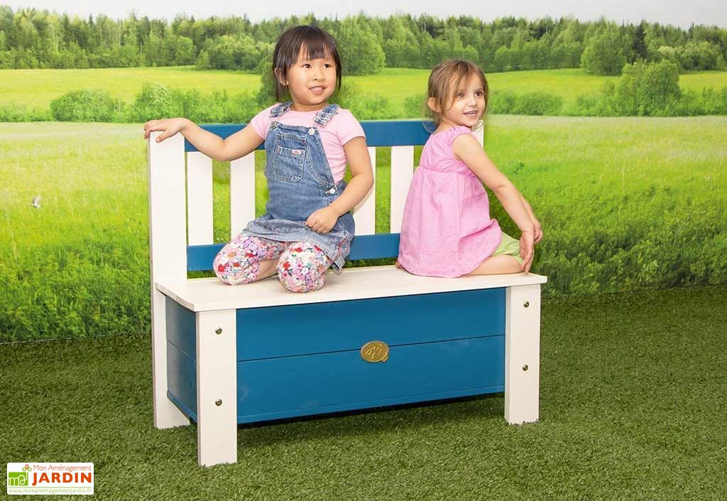 Banc Pour Enfants En Bois Coffre A Jouets 100 Cm Moby Axi
