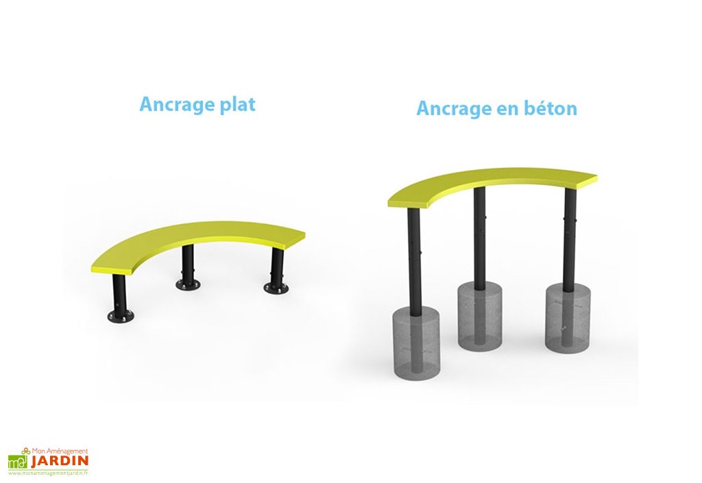 Banc D Exterieur Pour Collectivites 53 X 142 Cm Kbt