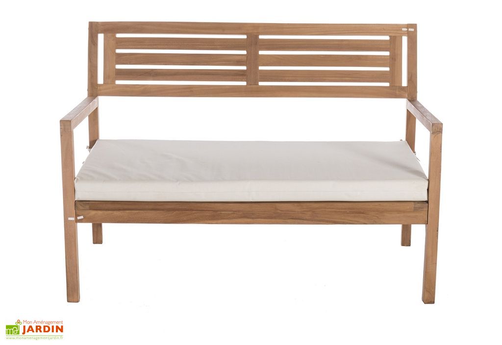 Banc De Jardin 3 Places En Bois De Teck Kayla Mon Jardin