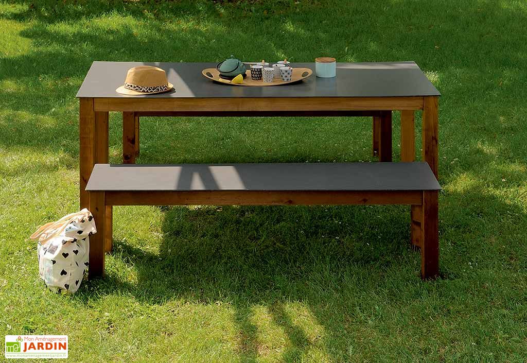 Salon De Jardin Nelio Bois Et Composite 8 Places Jardipolys
