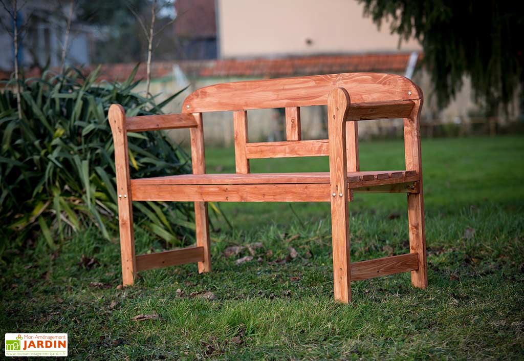 Banc De Jardin Bois 2 Places 125 Cm Emma Habrita