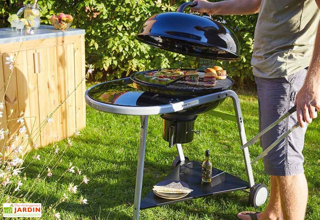 Barbecue à Charbon de Bois Tonino 2 avec Cuve Ronde en Acier Barbecue à Charbon de Bois Tonino 2 avec Cuve Ronde en Acier