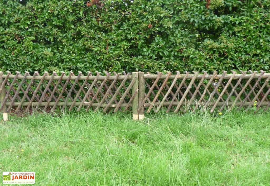 Bordures En Noisetier Tressage Diagonal 115x30 Cm Lot De 4 Forest Avenue