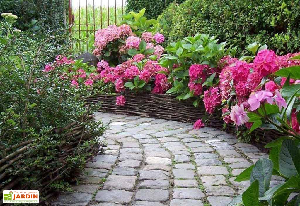 Bordures En Noisetier Tressage Horizontal Willow 200x25cm Lot De