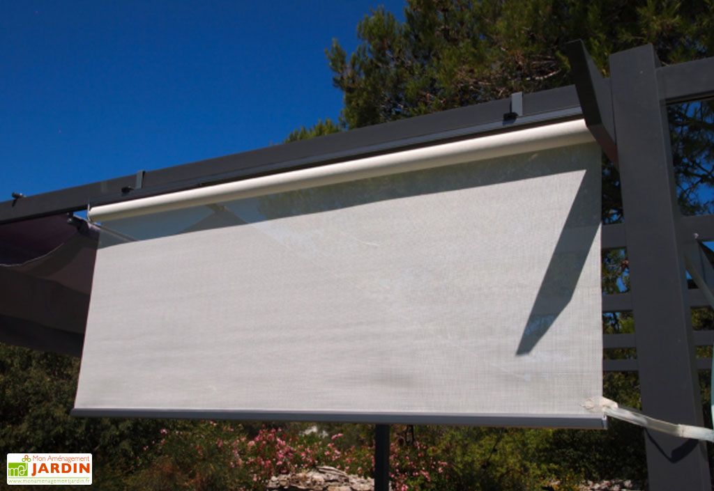 Rideau Brise Soleil pour Pergola 170 cm - Couleurs du Monde Rideau Brise Soleil pour Pergola 170 cm - Couleurs du Monde