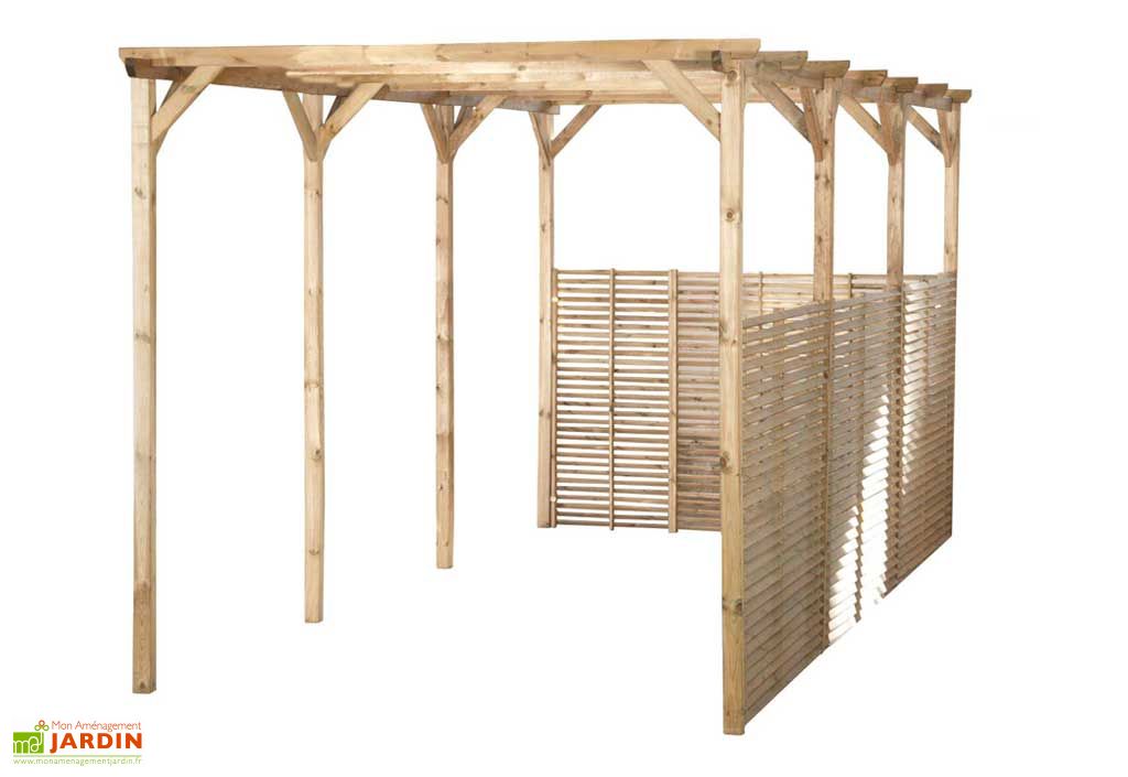 Carport Bois Boris 3x6 1 Carport 1 Voiture Sans