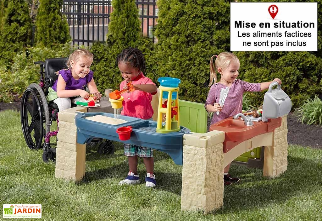 Cabane Multifonctions Tonnelle Cuisine Eau Sable Pour Enfant