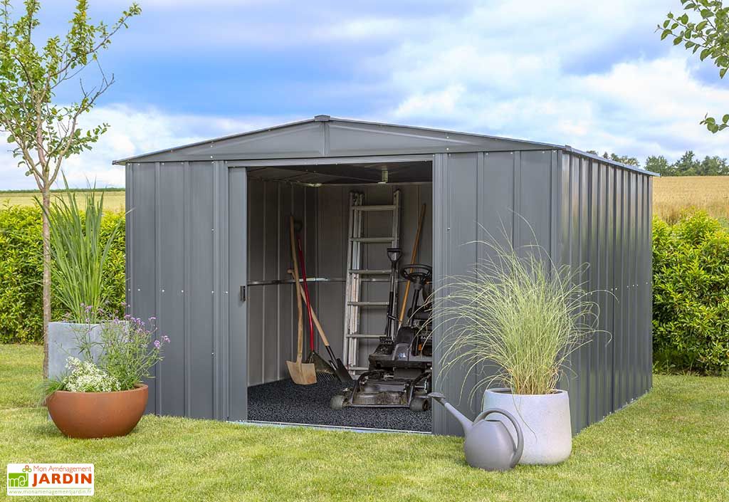 Abri de Jardin en Acier Galvanisé 8,5 m² - - Spacemaker