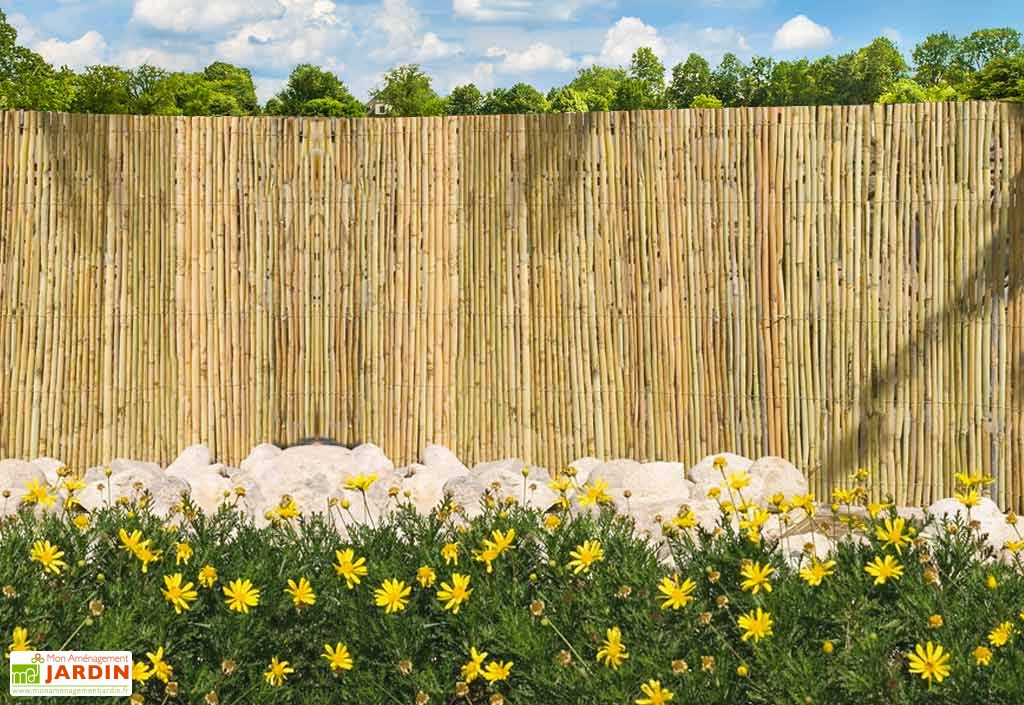 Clôture Naturelle en Roseau Fendu (2x5m) - France Green Clôture Naturelle en Roseau Fendu (2x5m) - France Green