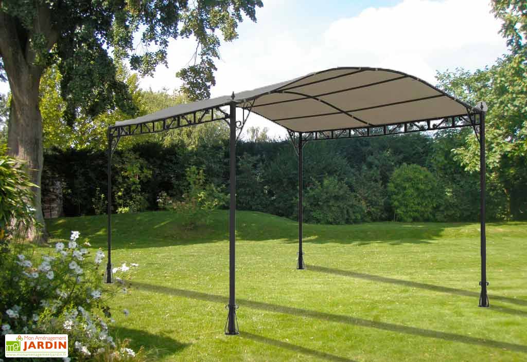 tonnelle fer forge cap ferret + toile - tonnelle cap ferret - residence