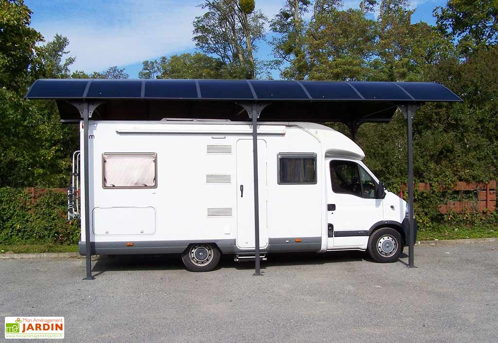 Carport Camping Car Aluminium Et Polycarbonate 760x362x360cm