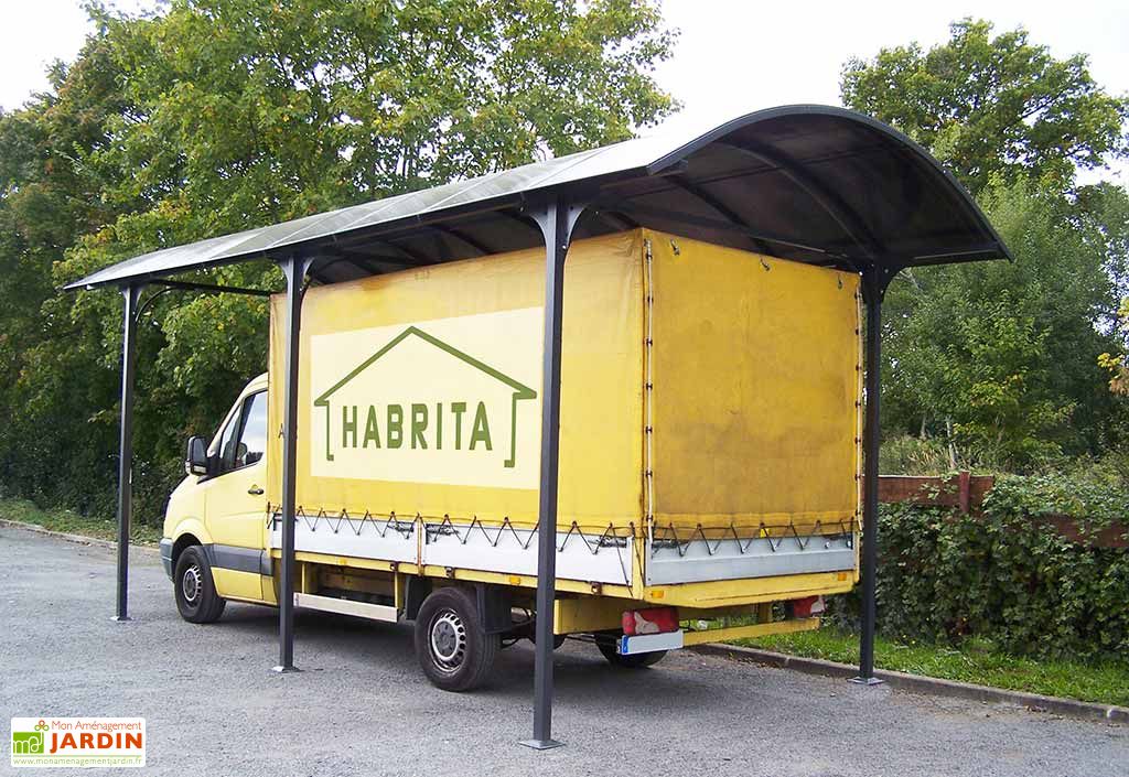 Carport Camping Car Aluminium Et Polycarbonate 760x362x360cm