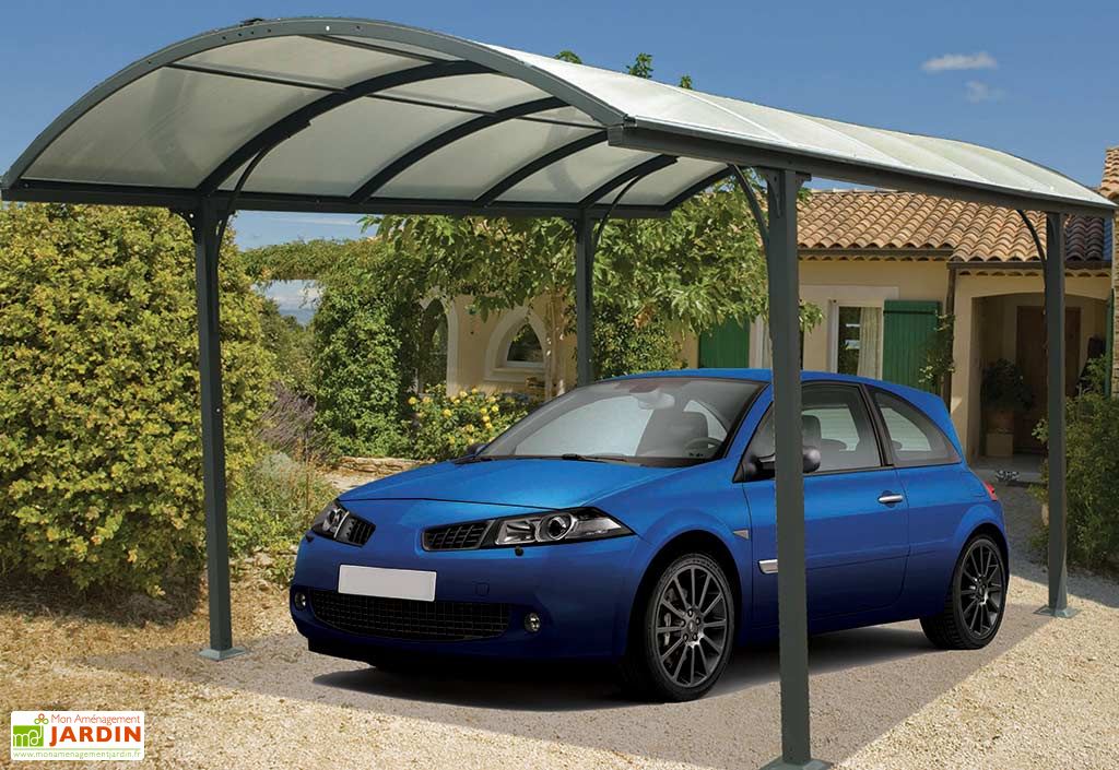 Carport Design en Aluminium à Toit Rond en Polycarbonate ...