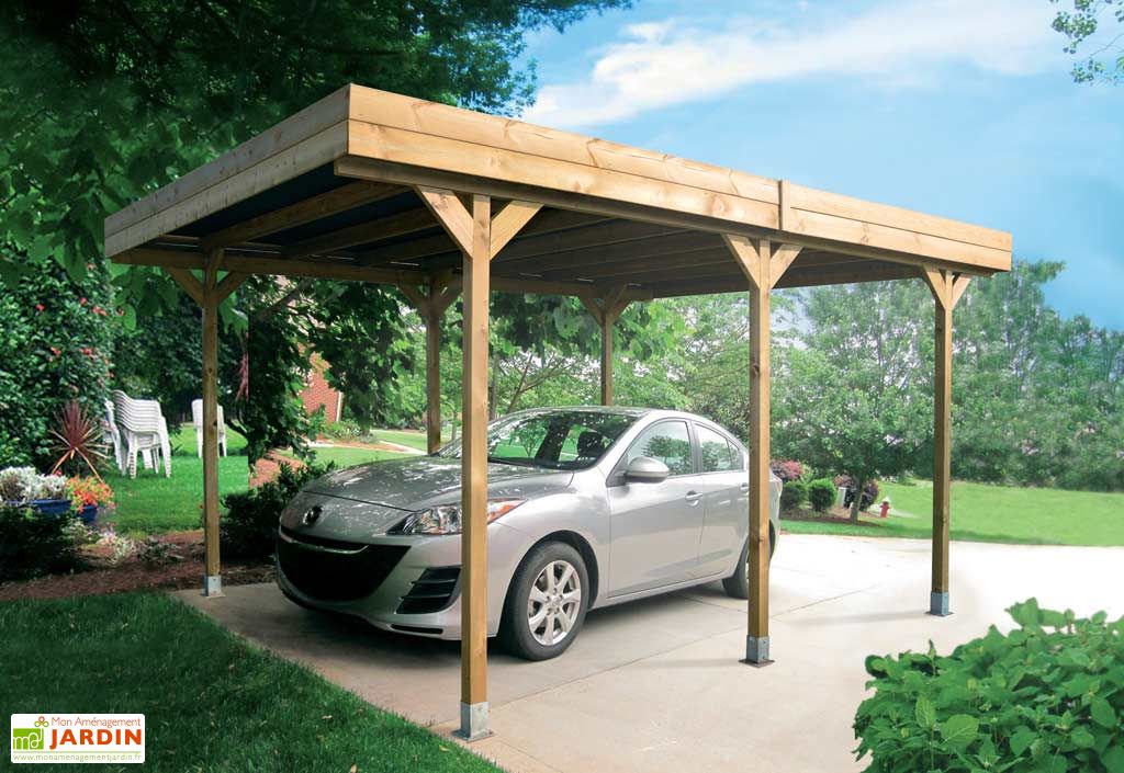 Carport Bois Traité Autoclave 4x5m Solid