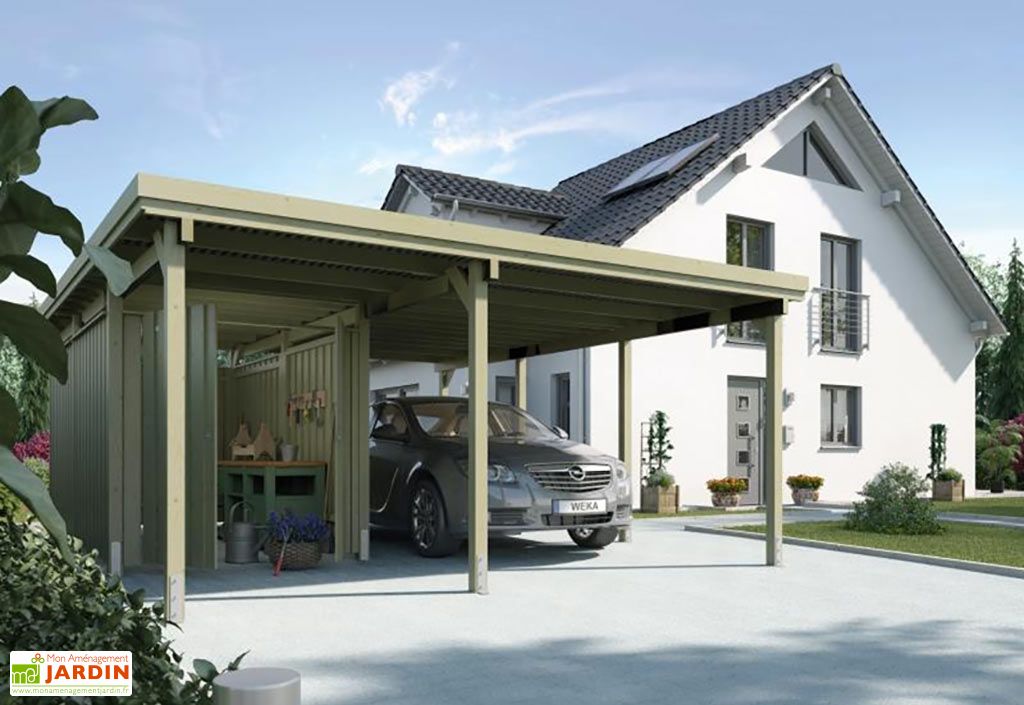 Carport En Bois PLUS XL 5x6 Abri Garage PLUS XL Modele