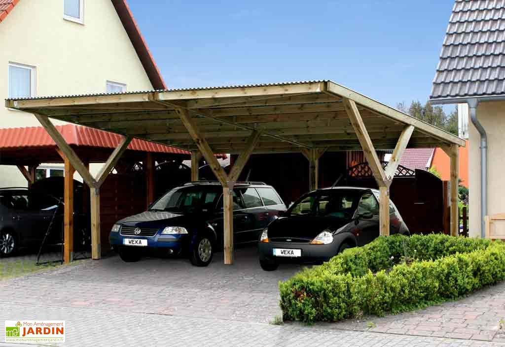 Carport Y Double 6x6 Abri Garage Y Double Weka
