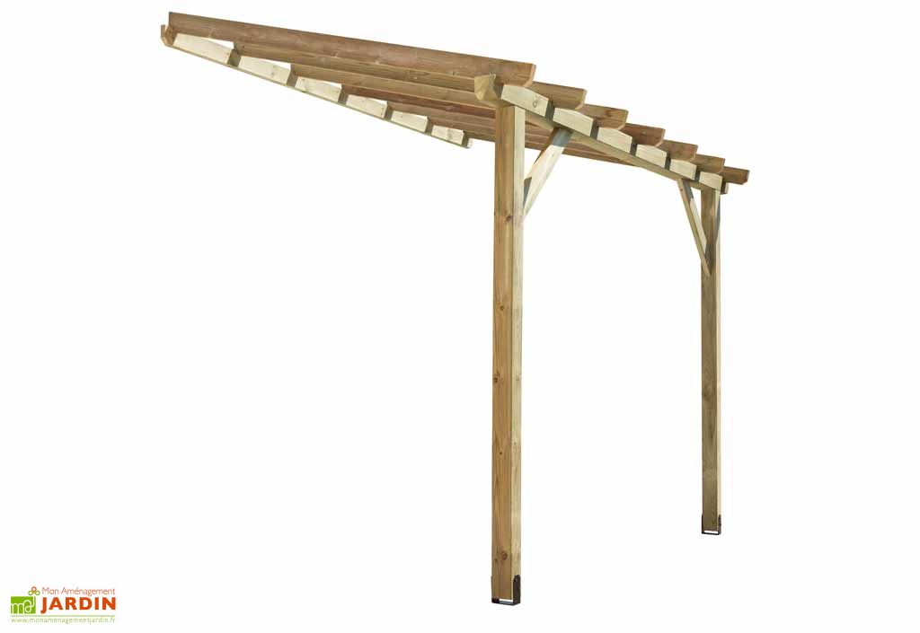 Carport Adosse En Bois Traite Autoclave 6 M Jardipolys Carport adossé collstrop en pin rouge du nord traité classe 4 autoclave. carport adosse en bois traite autoclave 6 m