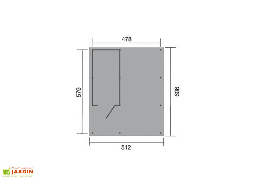 Carport En Bois PLUS XL 5x6 Abri Garage PLUS XL Modele