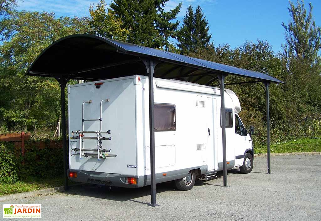 Carport Camping Car Aluminium Et Polycarbonate 760x362x360cm