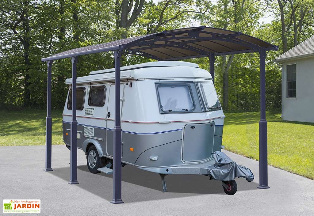 Carport Camping Car Aluminium Polycarbonate Alpine 5000 18 M Palram