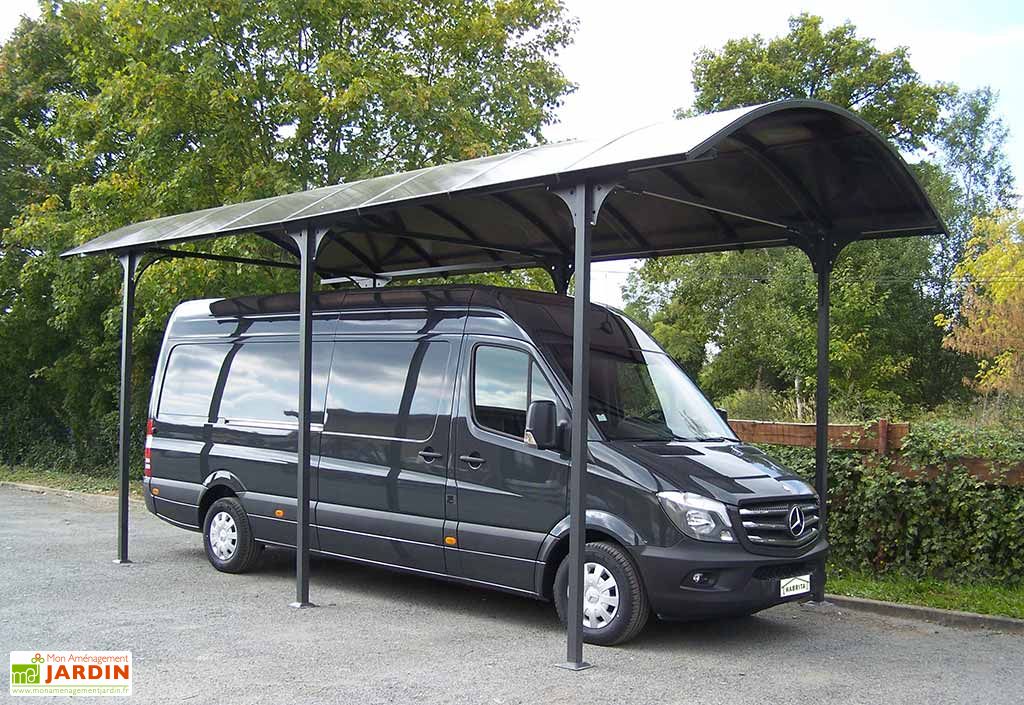 Carport Camping Car Aluminium Et Polycarbonate 760x362x360cm