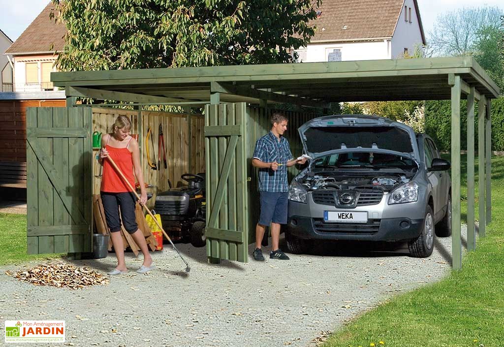 Carport En Bois PLUS XL 5x6 Abri Garage PLUS XL Modele