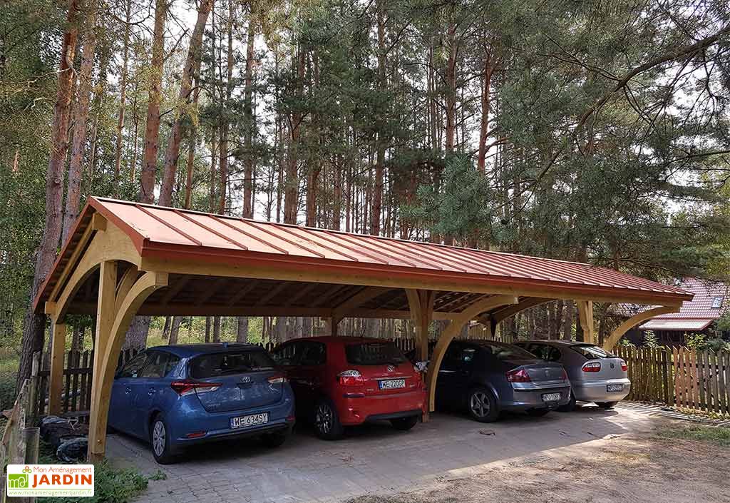 carport 4 voitures en bois traite revelatio 4 69 m jagram
