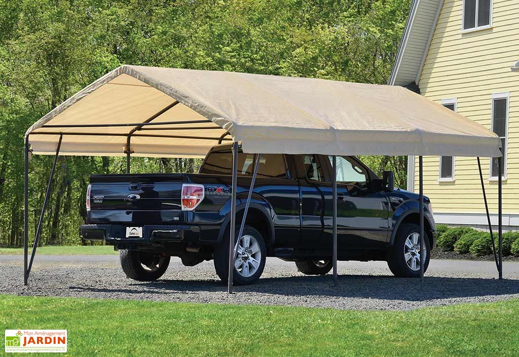 Carport Souple Mobile En Acier Et Polyethylene 6 X 3 7 M Shelter Logic