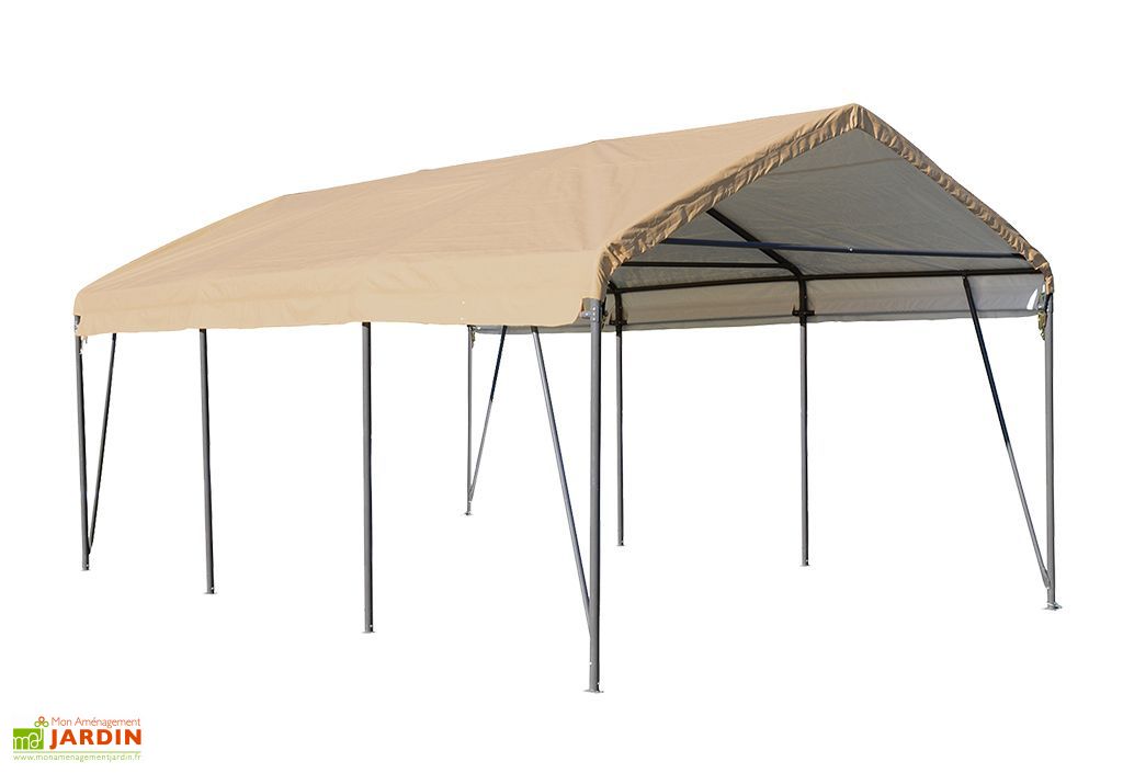 Carport Souple Mobile En Acier Et Polyethylene 6 X 3 7 M Shelter