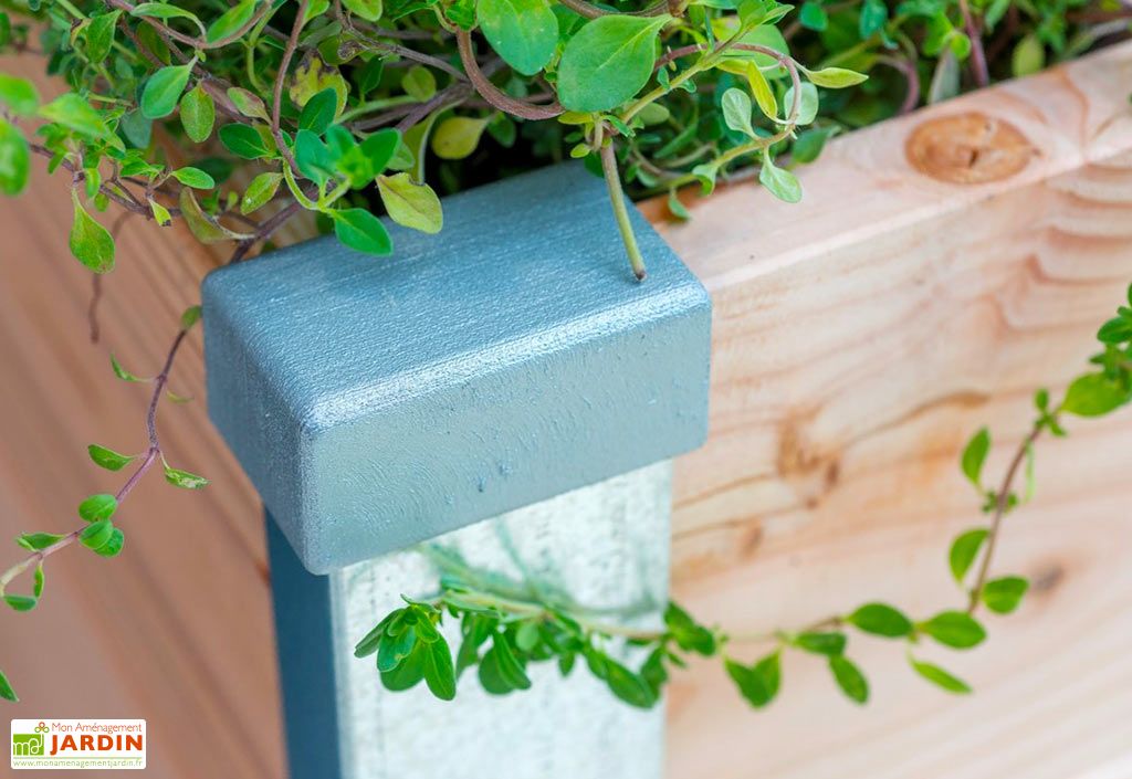 carre potager en bois douglas 19 mm 75 x 80 x 36 cm mon petit potager