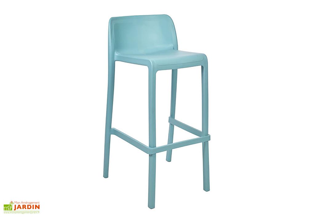 tabouret de bar empilable en polypropylene pour le jardin attic ezpeleta