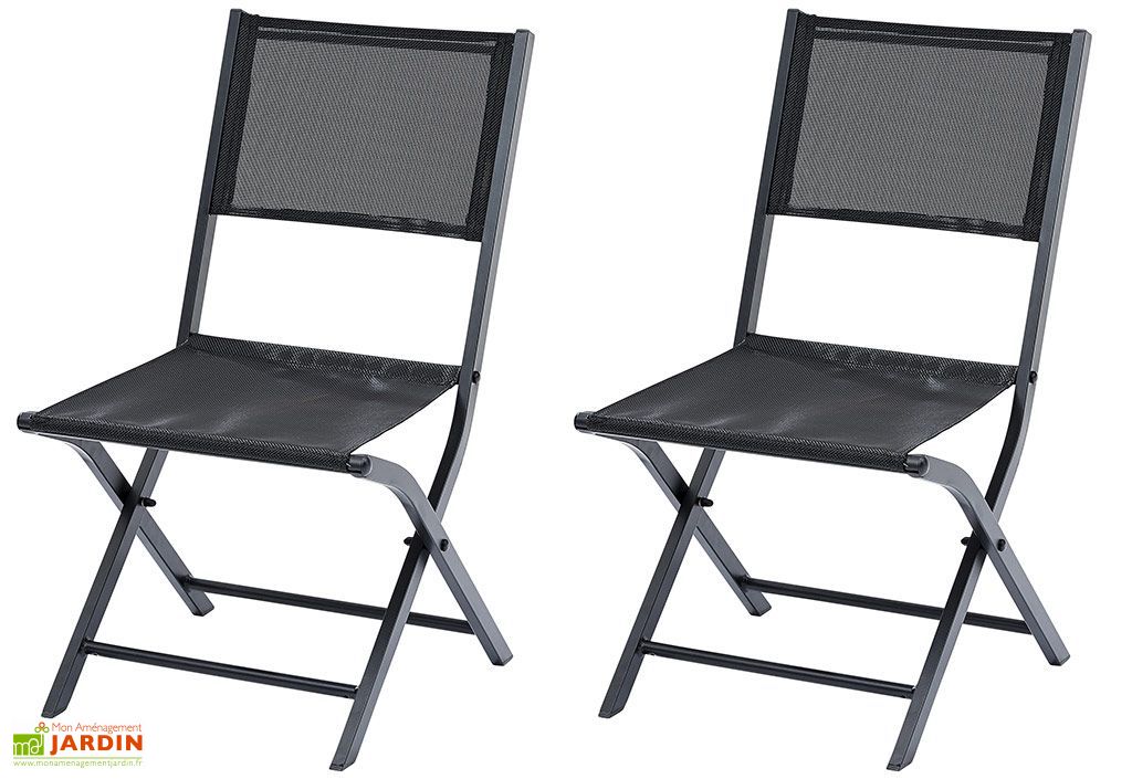 Chaises Pliantes En Aluminium Modulo Lot De 2 Wilsa