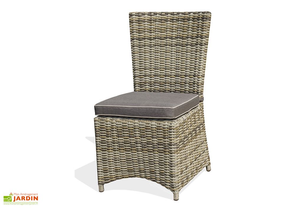Chaise De Jardin Aluminium Et Resine Tressee Bali Dcb Garden